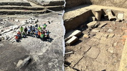 Construction workers clearing old bombs unexpectedly find 'important' ancient sanctuary Architects Australia